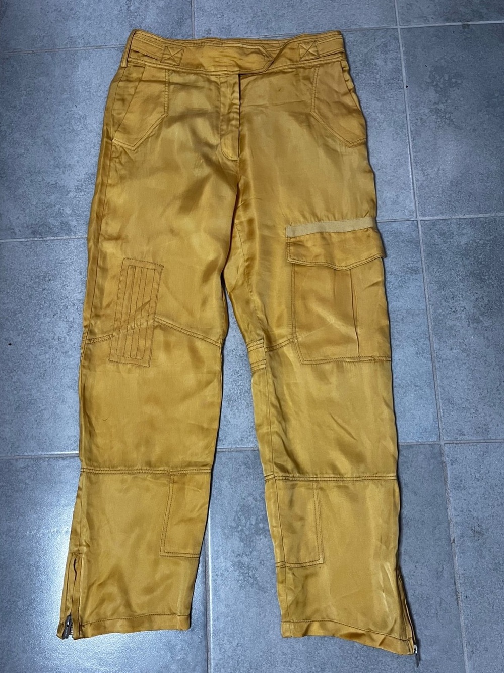 Zara Men's Cargo Pants in Mustard